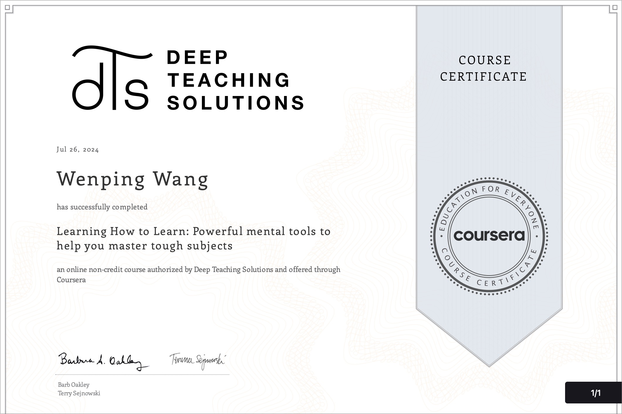 Learning How to Learn: 掌握高效学习的心智工具